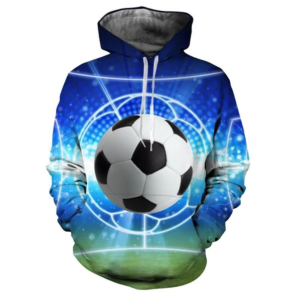 

New Arrival Football Print 3d Hoodie Fashion Street Hip Hop Cool Hoodie