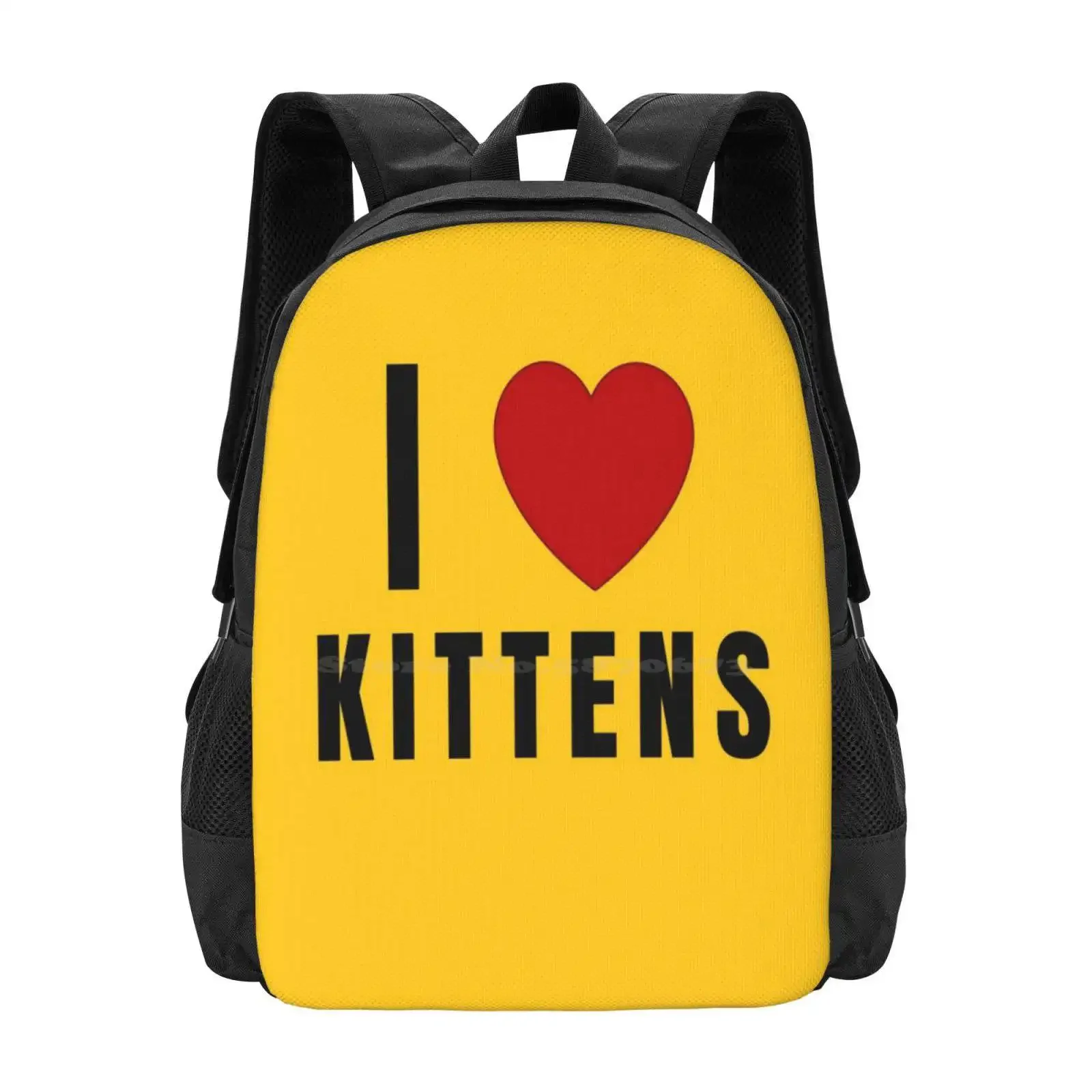 

Gunpowder Milkshake Hot Sale Schoolbag Backpack Fashion Bags Gunpowder Milkshake I Love Kittens I Heart Kittens I 3 Kittens
