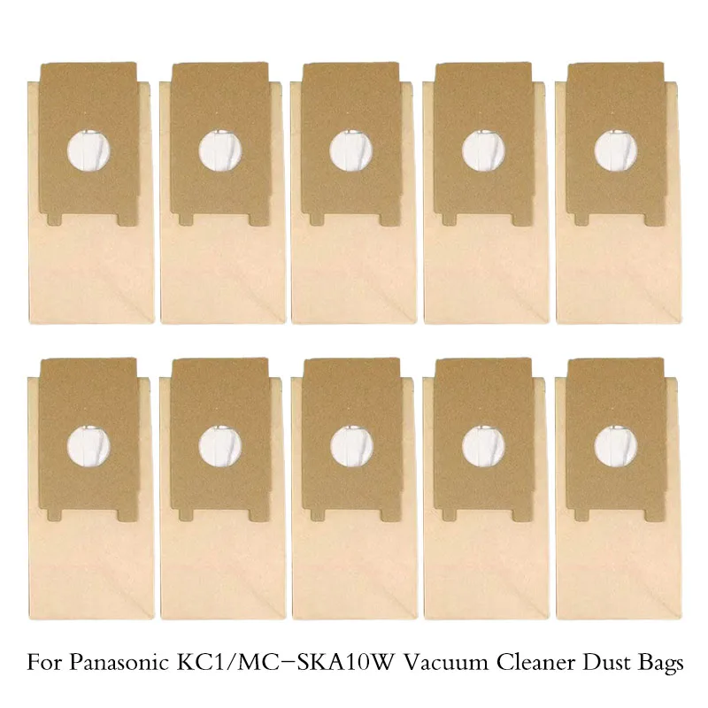 

10pcs Dust Bags Paper,For Panasonic KC1/MC-SKA10W Vacuum Cleaner Parts Garbage Paper Bag