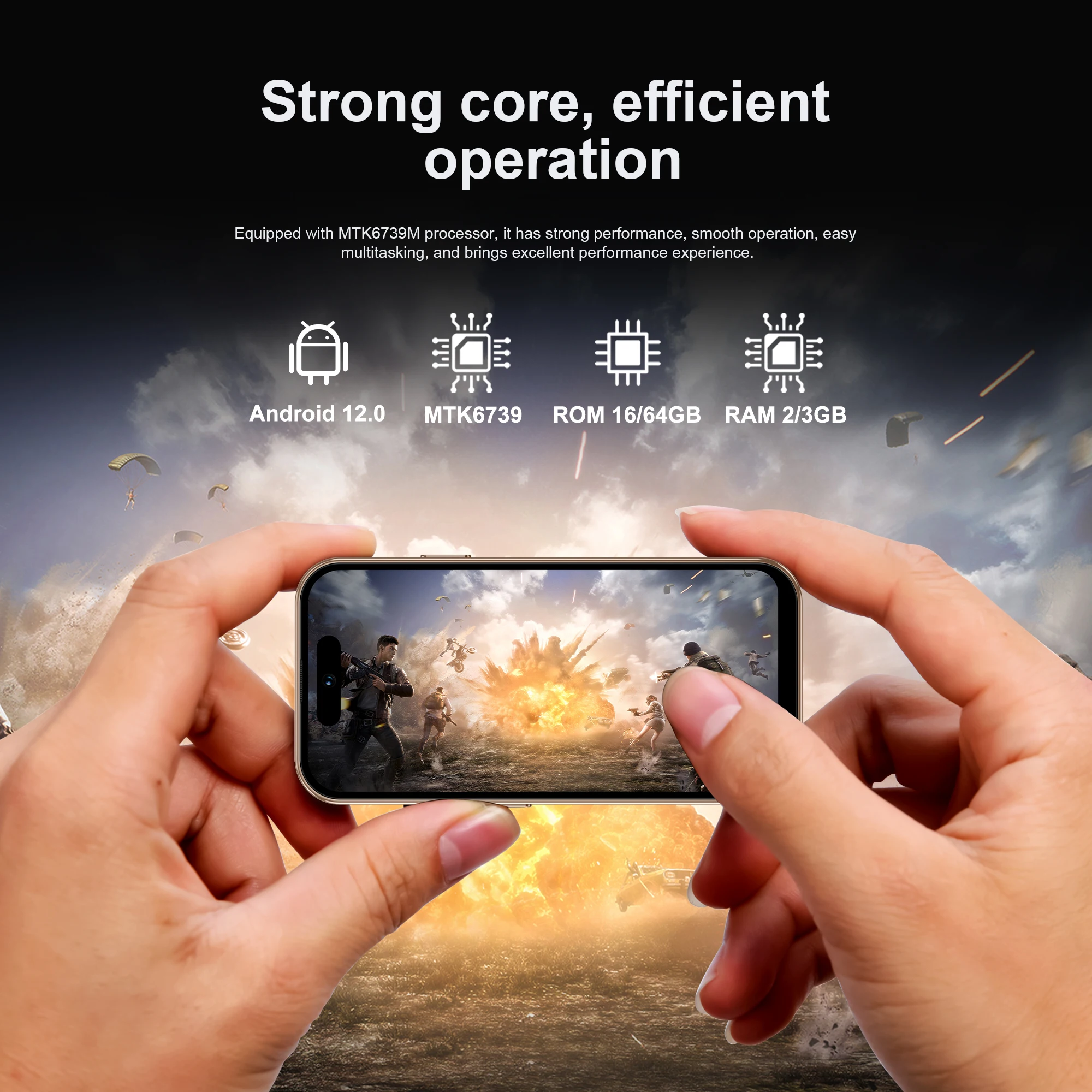 SERVO S16 MINI Android Pocket Smartphone 4G LTE 16GB/64GB ROM Play Store WhatsAPP WiFi Hotspot Dual SIM 4.0" Display Small Phone