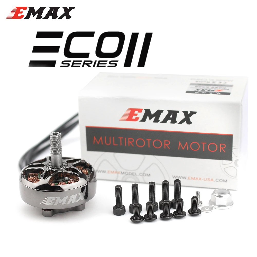 

EMAX ECOII eco ii 2807 1300KV 6S/1500KV 5S/1700KV 4S Brushless CW Motor 6-7inch Propeller For RC FPV Racing Drone Quadcopter Toy