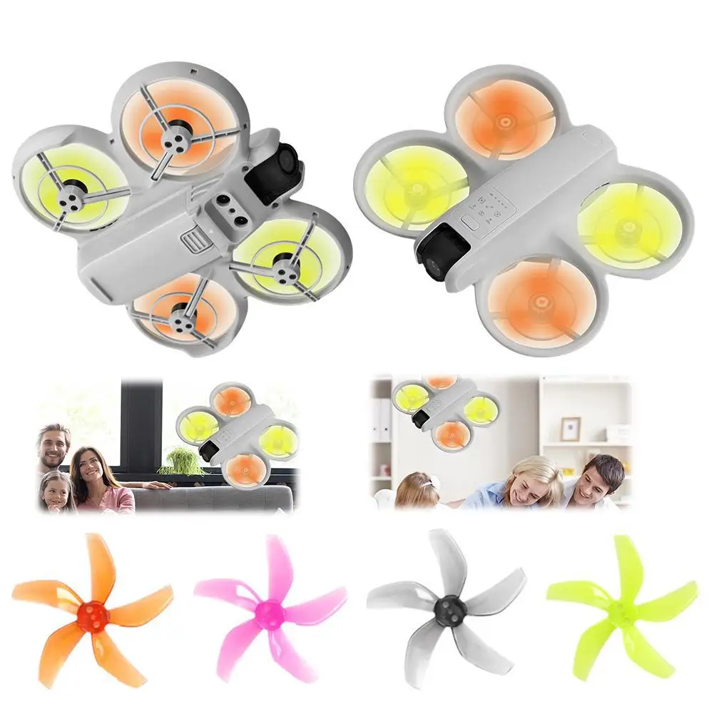 

4PCS 5 Blades Colorful Propellers for DJI NEO Drone Low Noise Quick Replacement Spare Parts Light Weight Durable Accessories