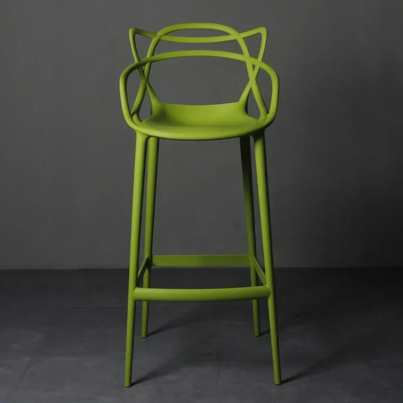 

for High Minimalist Bar Stools Plastic Coffee Island Breakfast Dining Chairs Kitchen Nordic Chaises De Salon Bar Furniture