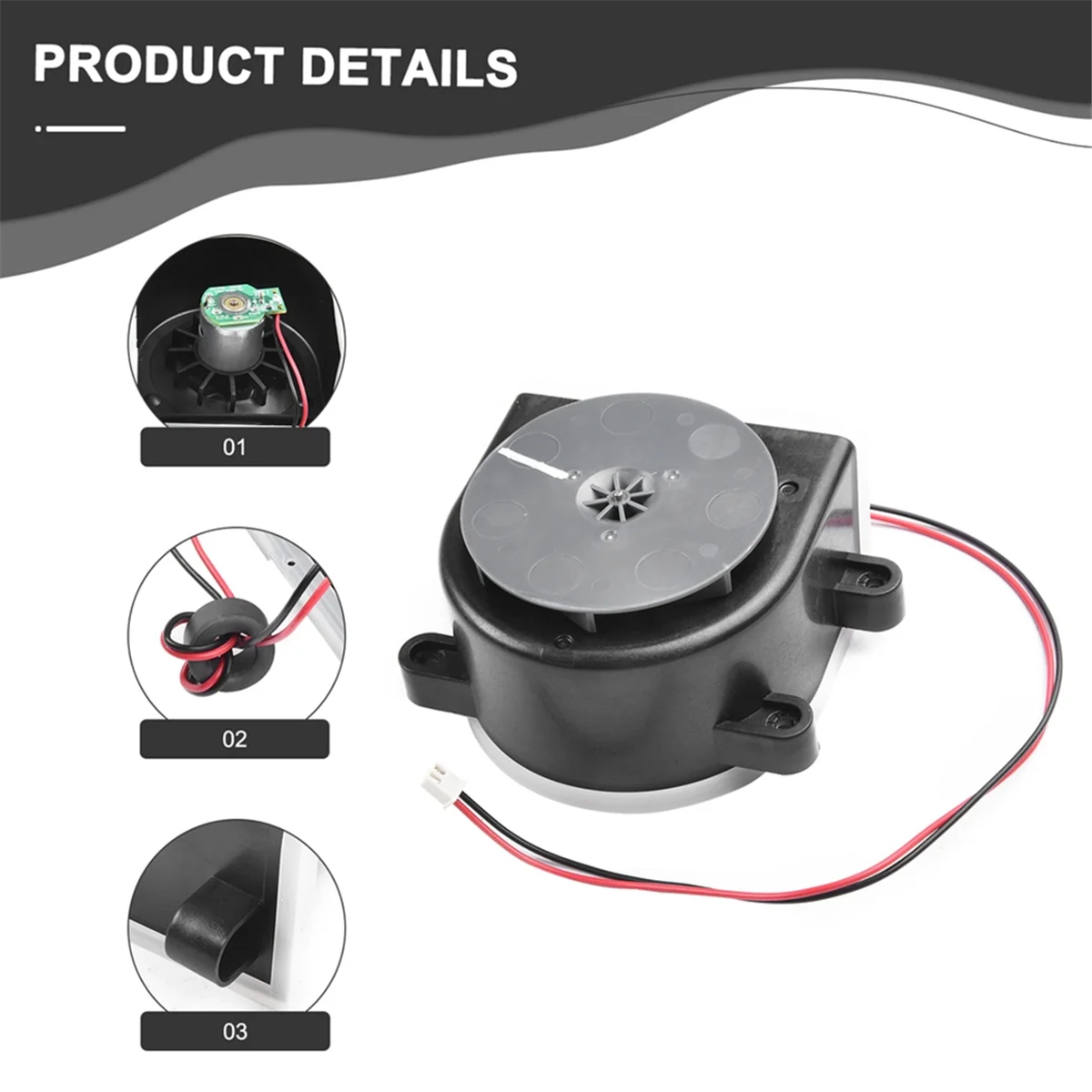 BAAQ For 16192 Main Engine Motor 18500 18501 1850X Accessories Replacement Robot Vacuum Cleaner Sweeper Parts