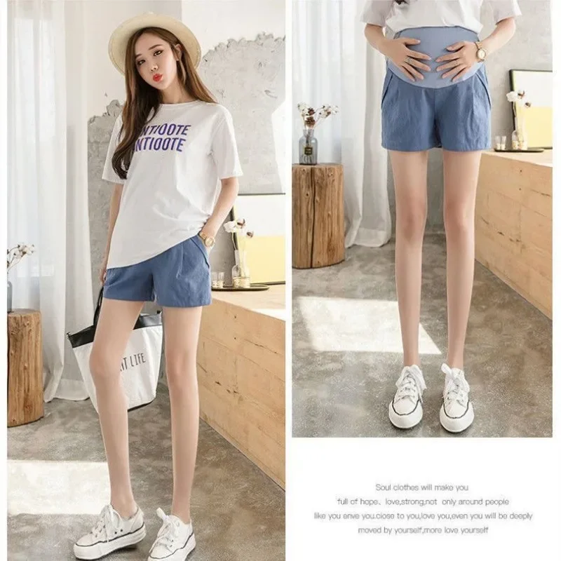 Popular Pregnant Women's Pants Summer Shorts Worn Externally Fashionable New Loose and Casual Leggings with Three Pieces