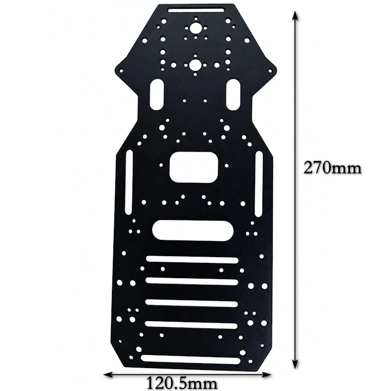 Big Metal Plate Aluminum Alloy Chassis with 40mm Couplings M4 Screw for Robot Car Metal Ackerman Car RC Chassis DIY Toy Parts