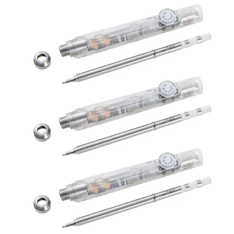 

AA81-3X SH72 Soldering Iron 65W 12-24V 220-400℃ Adjustable Temperature SH72-BC2 Welding Tool Not T12 Transparent White