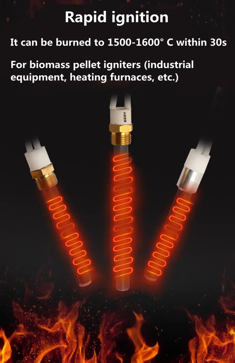 

Керамический воспламенитель из оксида алюминия 300 Вт/500 Вт, для печи на древесных гранулах, устойчивый к высоким температурам