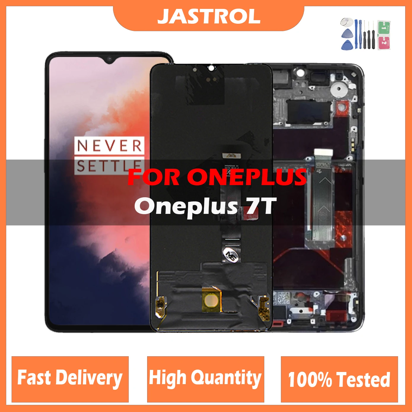 

6.55" OLED LCD For OnePlus 7T LCD Display Touch Screen Digitizer Assembly Replacement Parts For One Plus 7T 1+7T Without Frame