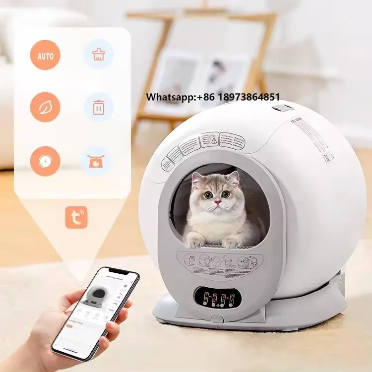 

2025 New Intelligent Automatic Smart Cat Toilet Self-Cleaning Plastic Box