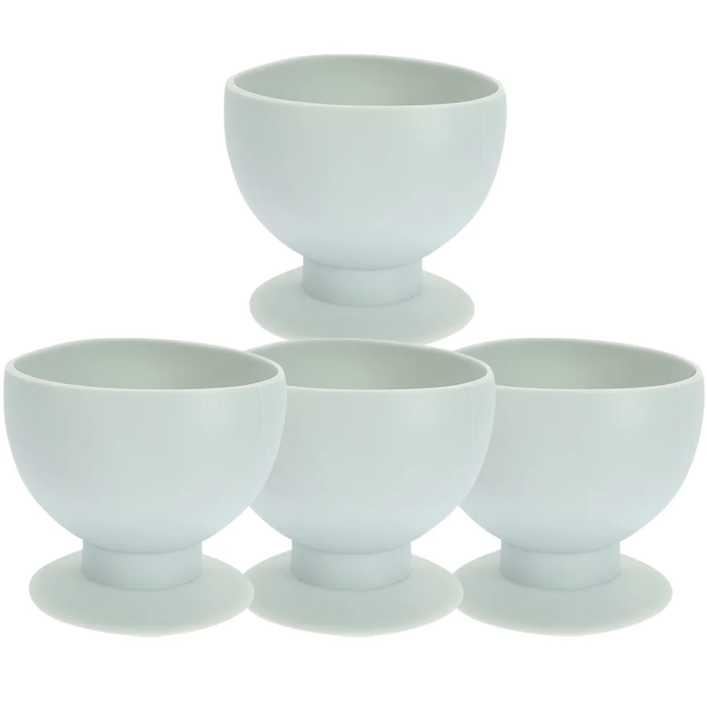 4 ชิ้นความปลอดภัยมือจับประตูฝาครอบกันชนลูกบิดป้องกันสําหรับลูกบิดซิลิกาเจลสีฟ้า