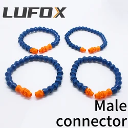 LUFOX-Raccords de Tuyaux de Refroidissement Adustable, Tuyau de Refroidissement en Plastique à Double Connecteur G1/2 