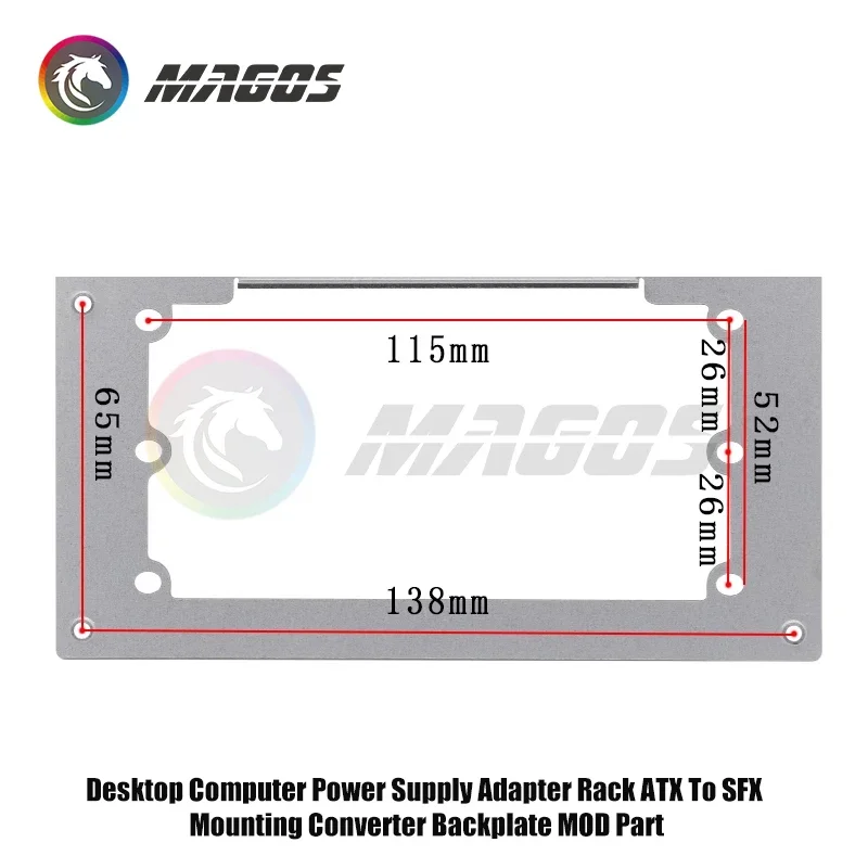 

SFX To ATX Case Power Supply Adapter Rack Gamer Cabinet MOD Part ,Desktop Computer PSU Converter Backplate