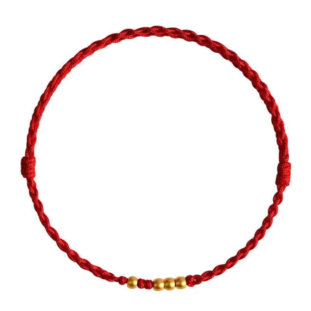 Fashion Handmade Lucky Couple Bracelets Charm Chinese Zodiac Year Beads Braided Rope Friendship Red String Bracelet