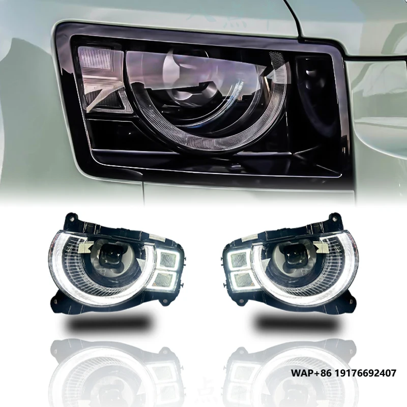 ForLand Rover Defender 2020-2025 LED Headlights Low-Fit Models Upgrade High-Fit Models Easy Installation 24V Voltage Compliant