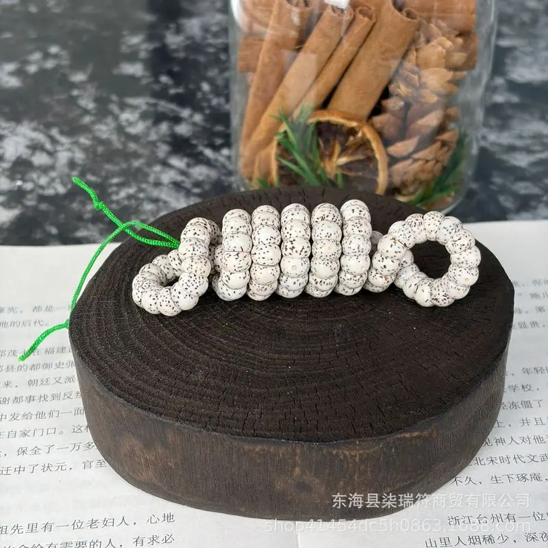 Moon Bodhi, White Garlic- , Large Intestine-Shaped , Versatile Accessories Bracelets, Spacer Beads,
