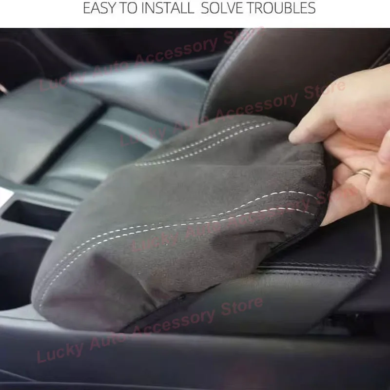 Car Center Armrest Case Protective Cover for BYD Atto3 Yuan Plus EV 2022-2023 Central Console Cover Interior Accessories