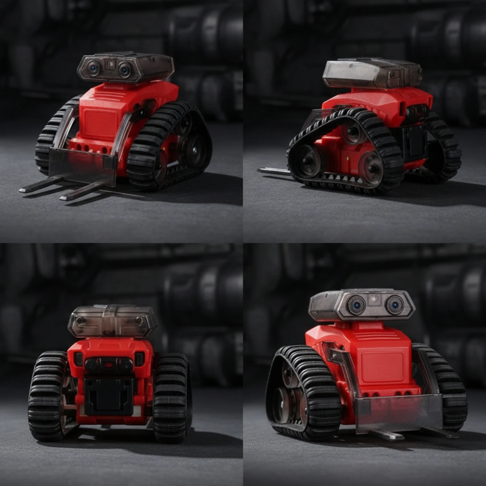 Wireless Control Building Kit Rechargeable Robot Kit Tracked Robot Compact Wireless Control Tank Motorized for Children