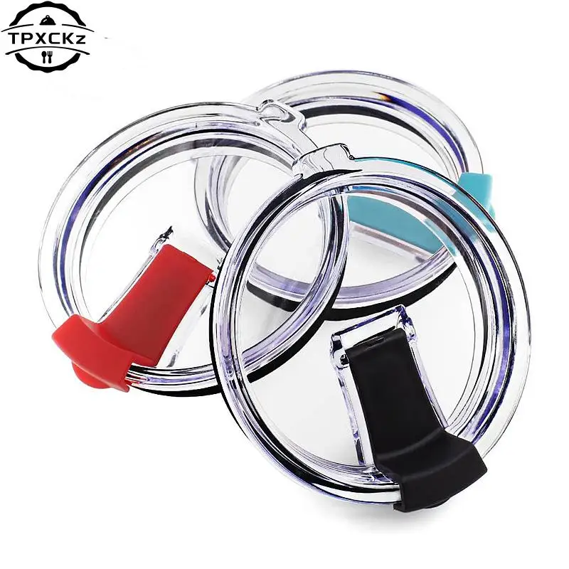 2pcs 20/30 Oz Sealing Bottle Cover Splash Spill Proof Plain Plastic Lids For Yeti Tumbler Cup Bottle Accessories Coffee Mug Lids