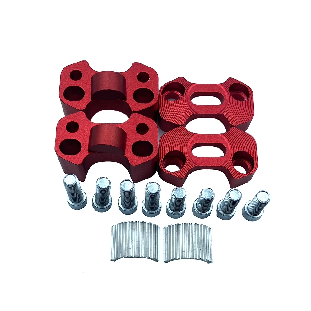 1 Pair 22mm 28mm Universal Off Road Motorbike Bar Clamps Handlebar Risers Adapter For 7/8" 1-1/8 Pit Dirt Bike Motorcycle Enduro