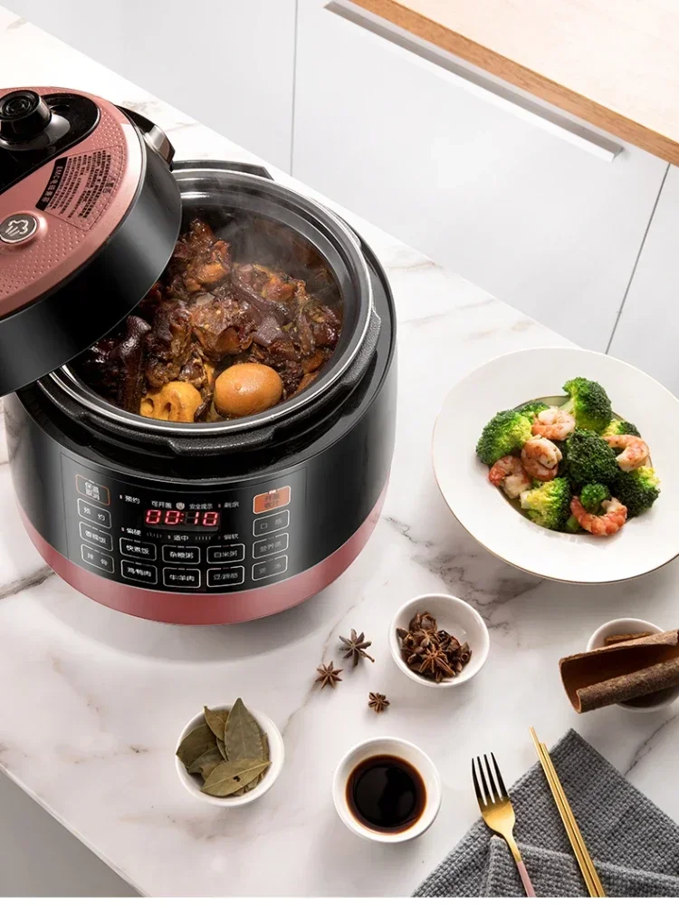 220v Electric Pressure Cookerhousehold Intelligent Rice Cooker Pressure Cooker  5L Double-bravery  Pressure Cooker