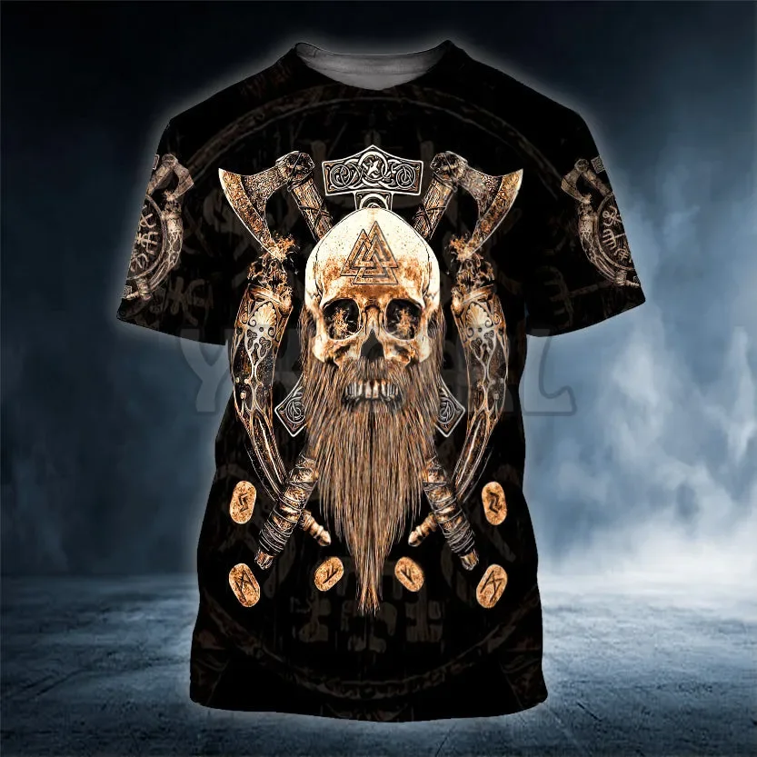 2024 Summer Eagle Valknut Symbol Runes Viking 3D All Over Printed T Shirts Tee Tops shirts Unisex Tshirt halloween gift