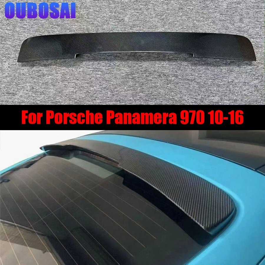 Für Porsche Panamera 970 970.1 970.2 Carbonfaser-Spoiler, Heckflügel, Top Wing, Windabweiser, Upgrade-Karosserie-Kit