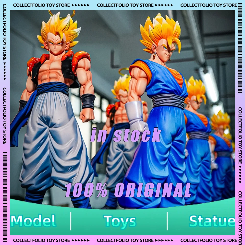 

In Stock 30cm JT Toys Dragon Ball Anime Figures Gogeta Vegetto Figures PVC Statue collection Model Room decoration Toy Gifts