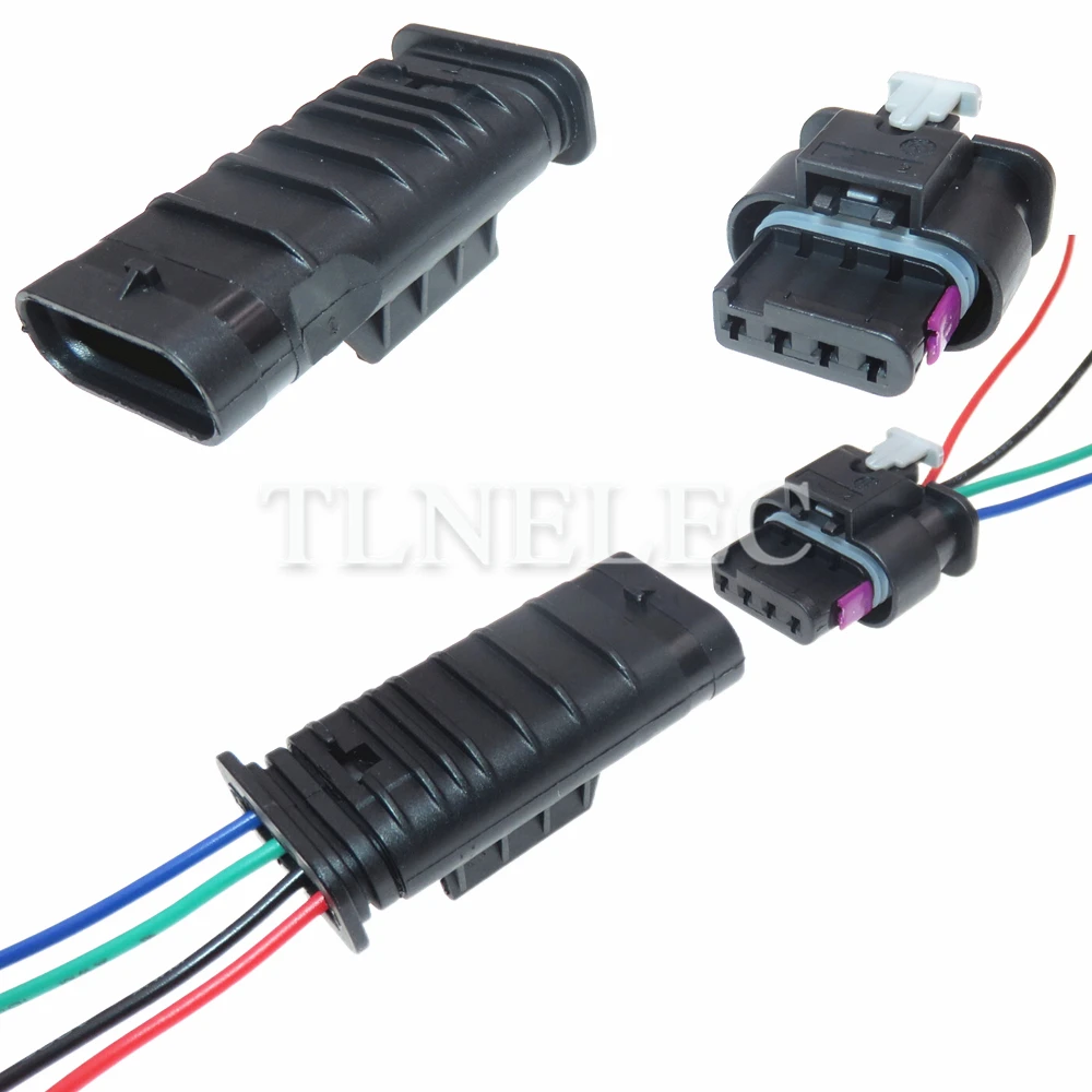 4 Pin 4f0 973 704 4f0973704 Automobile Waterproof Socket with Wires Car Wire Cable Connectors 1-1718656-1 1718657-1 1718657-1