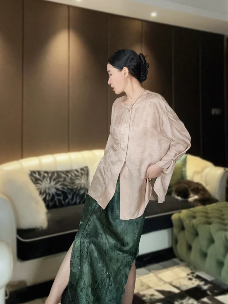 

Новая китайская шелковая юбка с высокой талией, поясом и разрезом Y4247 – стройнящая, универсальная, модная, удобная для повседневной носки