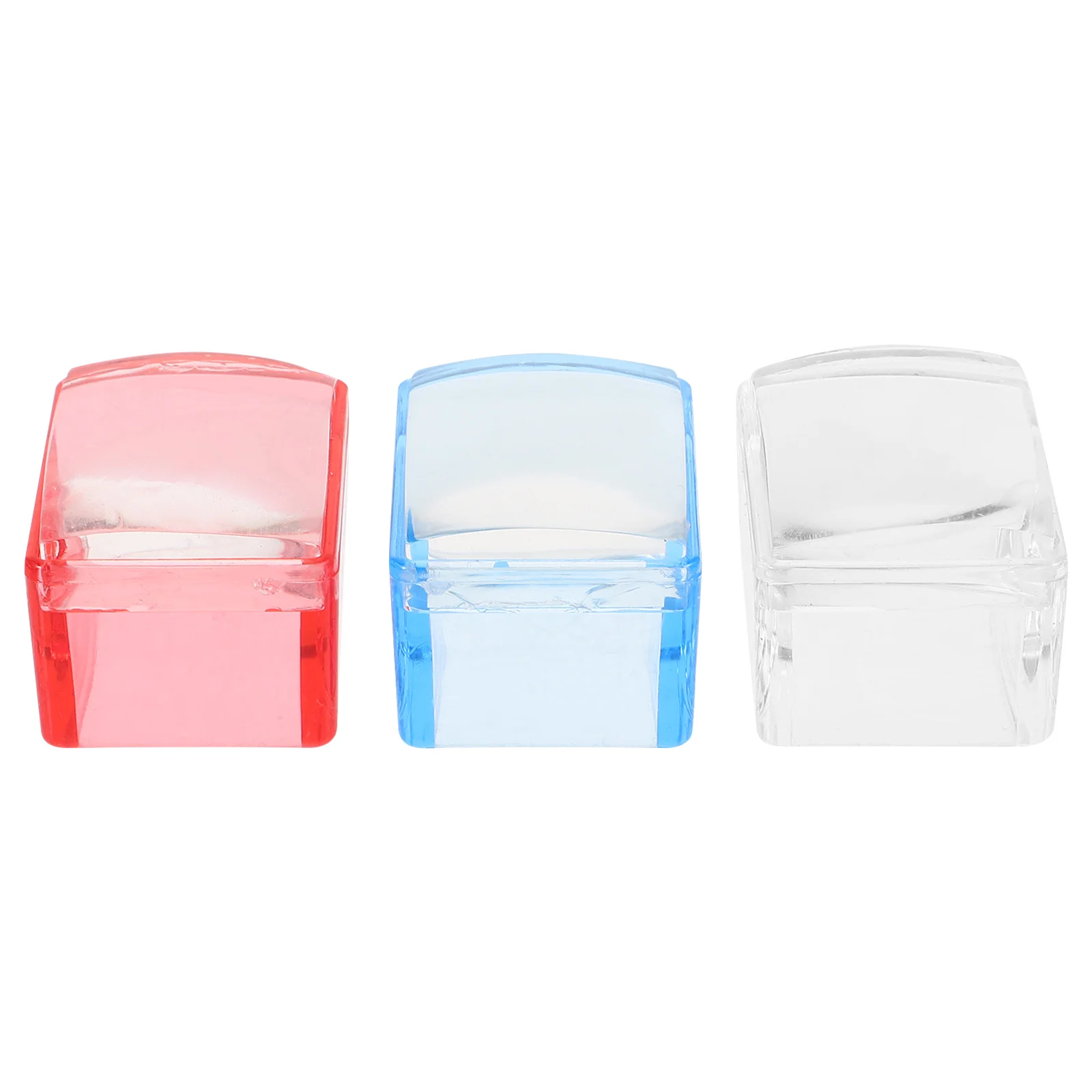 

3Sets Nail Art Stamper Silicone Stamping Heads Fast Accurate Roll-on Transfer DIY Manicure Nail Stencils Templates