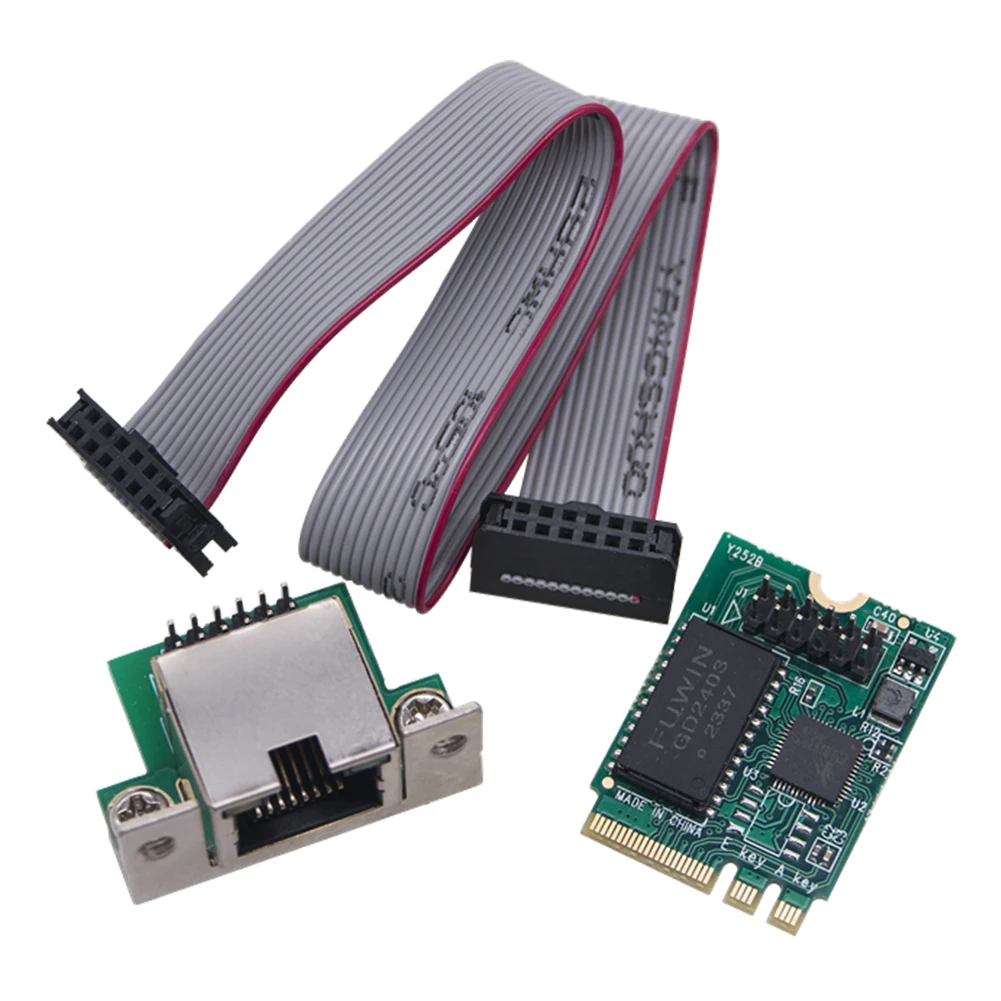 2.5G M.2 A + E إلى جيجابت إيثرنت بطاقة 10/100/1000Mbps M.2 A + E مفتاح إيثرنت بطاقة الشبكة المحلية بطاقة شبكة PCIE صغيرة بطاقة شبكة إيثرنت #2