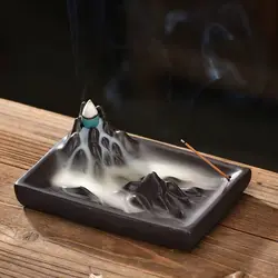산 모양 역류향 버너 실리콘 몰드 DIY 폭포향 홀더 향로 에폭시 레진 몰드 재받이 홈 젠 데코