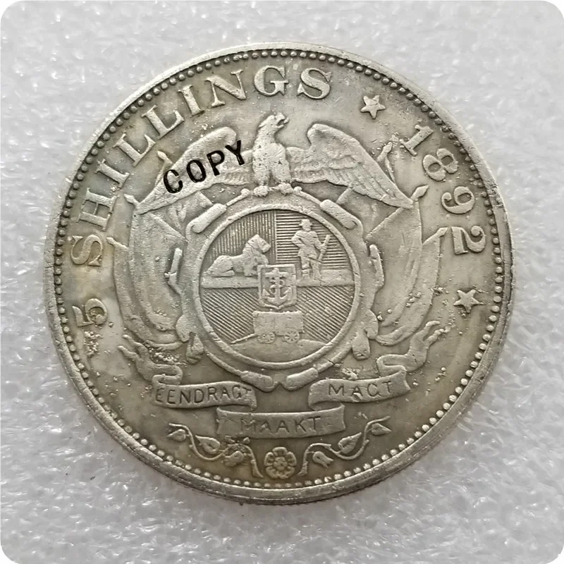 1892 SOUTH AFRICA 5 SHILLINGS COPY commemorative medal coins collectibles Challenge Pocket Coins Christmas Gifts