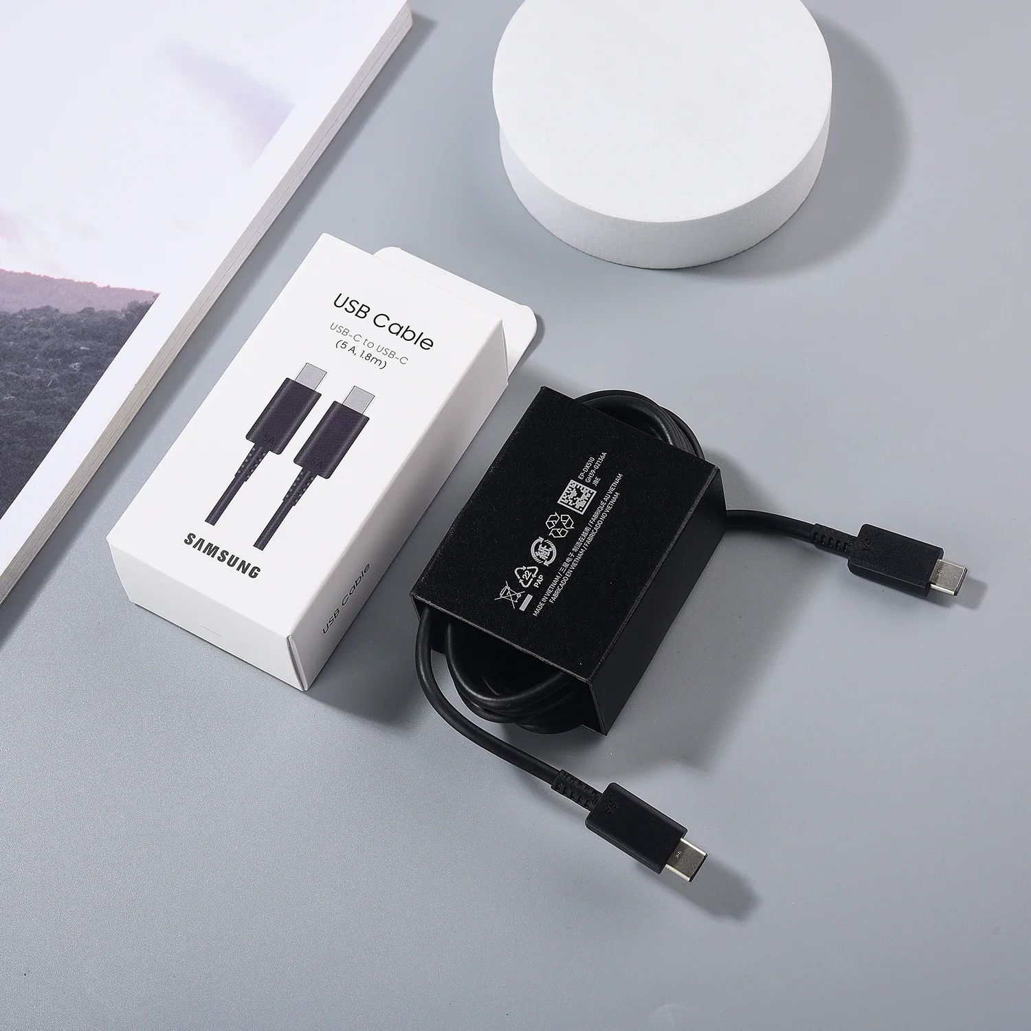 5A Pd Usb Cable Samsung 45W Type C To Type C Super Fast Charging Cabel Galaxy S24 S23 S22 Ultra S20 S21 S23 FE A55 Charger Cord view 4