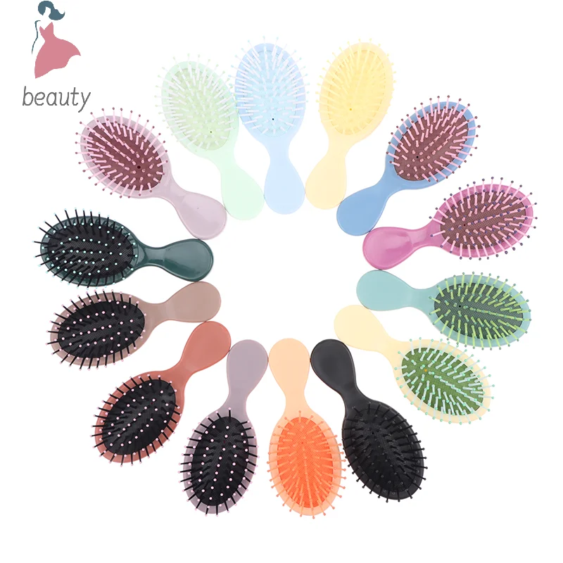 1PC Mini Portable Head Scalp Massage Air Cushion Comb Hairdressing Straight Curly Hair Comb Women Hair Brush Styling Tool