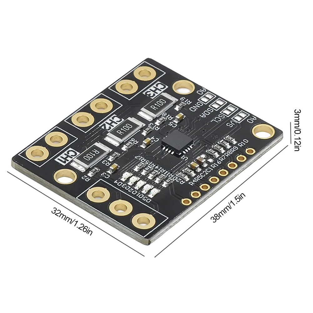 INA3221 قياس عالي الجانب تحويلة جهد الحافلة I2C SMBUS متوافق مع قناة ثلاثية مع دبابيس لاستبدال INA219
