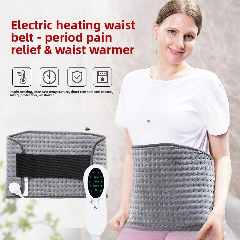 Electric Heating Pads 30*65cm Washable Winter Warm Blanket Waist Belt for Waist Disc Strain,Adjustable Temperature Heating Pad