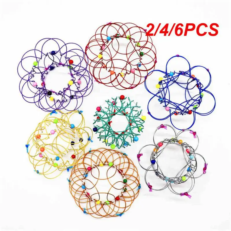 2/4/6PCS Puzzle Mild Steel Shape Mandala Children's Puzzle 9.5cm Thickness 0.9mm Fun And Educational Toy Antistress Innovative