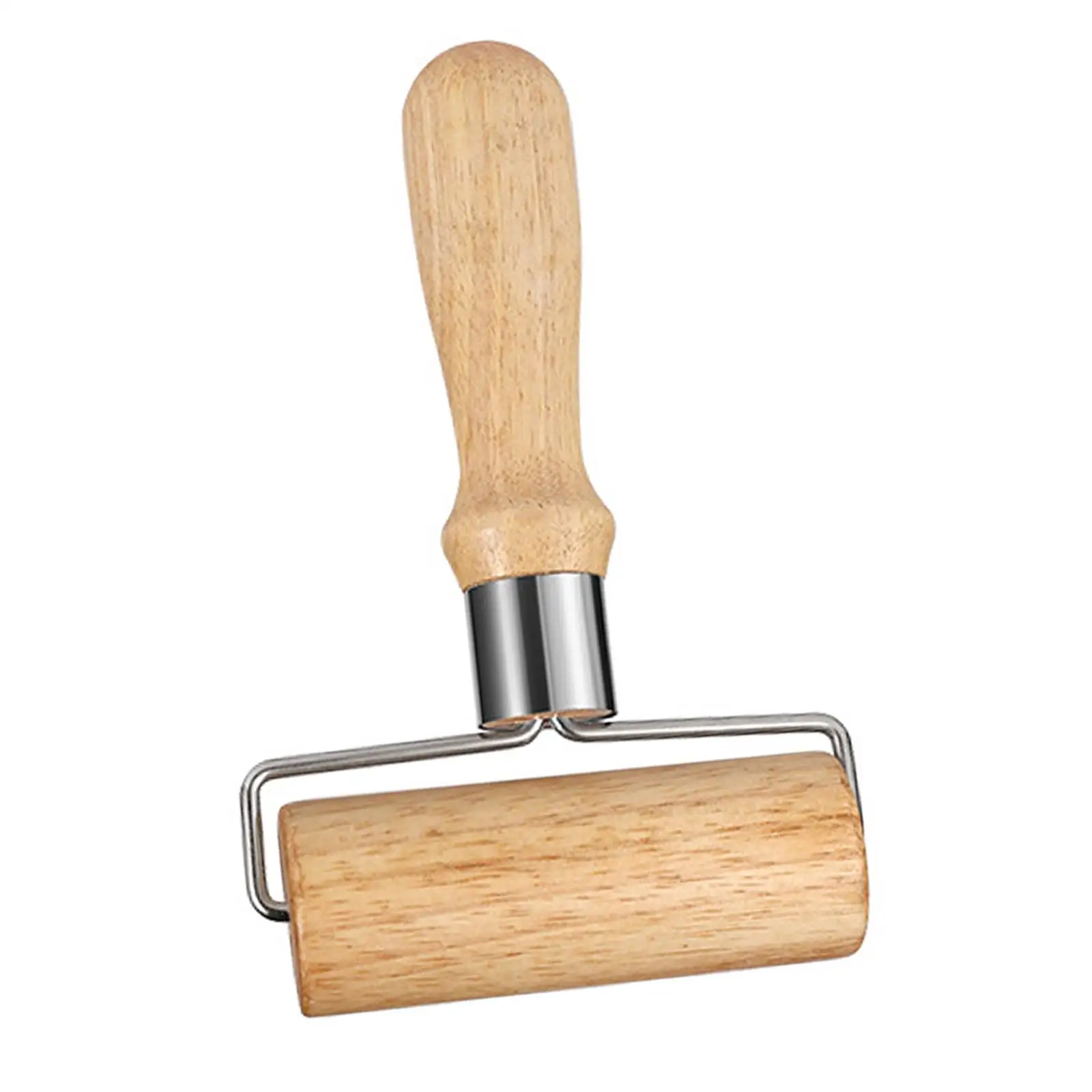 Wooden Rolling Pin Dough Manual Roller T Shape Kitchen Utensil Comfortable Handle for Dumpling Wrappers Fondant