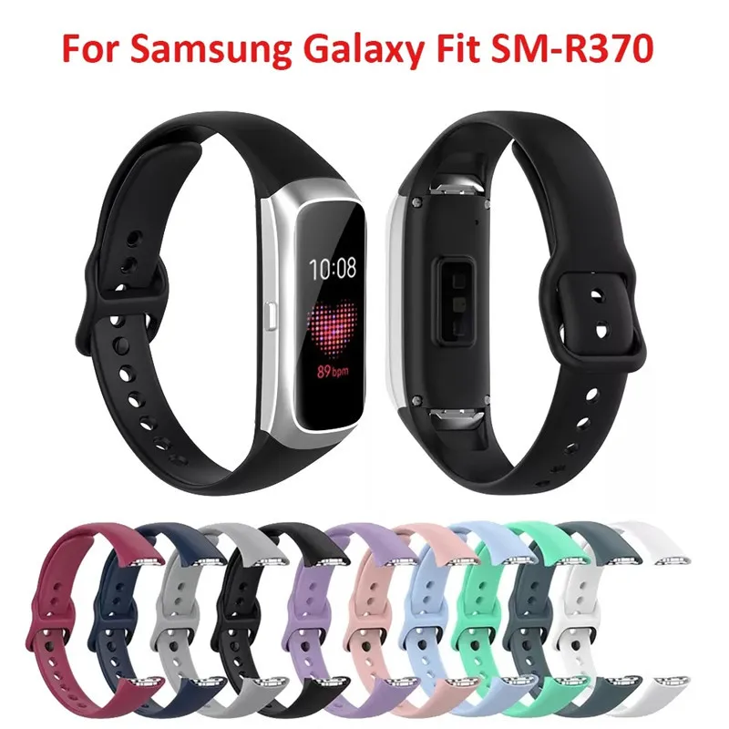 Rubber Correa for Samsung Galaxy Fit SM-R370 Smart Watch Adjustable Watchband Wrist Strap Samsung Fit R370 Band