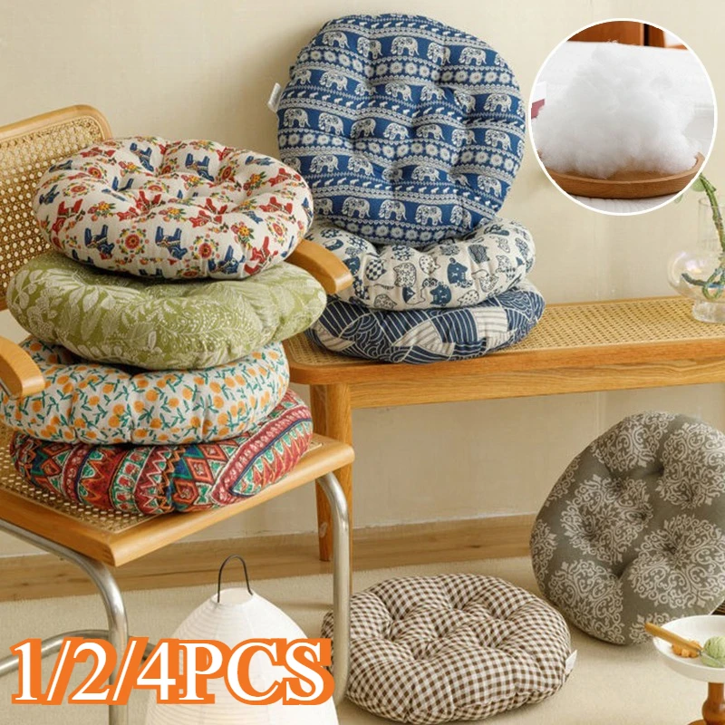 

Rustic Style Circular Seat Cushion/Flooring Mat -Durable,Machine Washable,Non-Slip,Multi-Use Seat Cushion for Home/School/Office