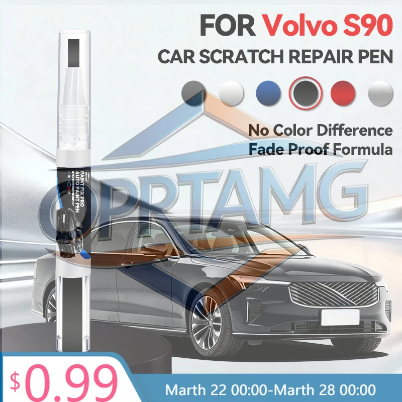 

2026 Hot Car Sticker For Volvo S90 Car Paint Repair Pen Touch Up Scratch Remover DIY Auto Accessories White 707 Gray Brow