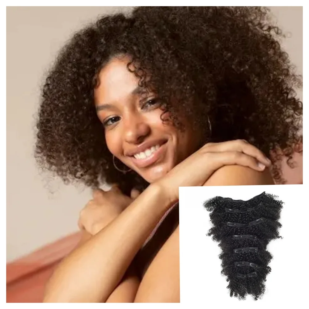 Lydia-extensiones de cabello rizado sintético resistente al calor, 18 Clips, 6 pulgadas, todos los colores disponibles, 8 unidades por juego