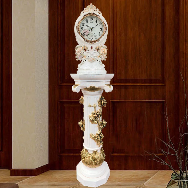 

Floor clock Living room big clock European clock Vertical clock Floor TV cabinet ornament Modern simple creativity