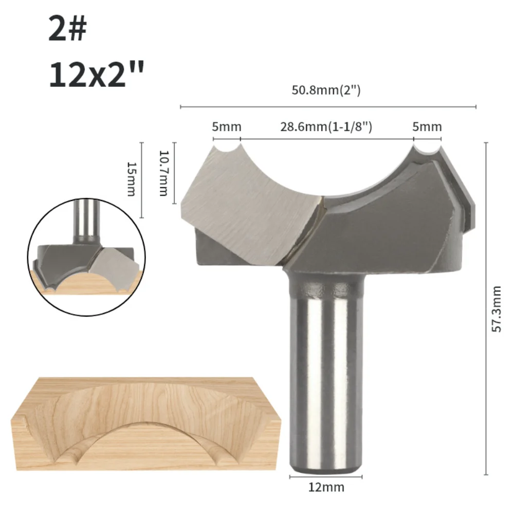 Fresa de doble arco para fresa - Router Bits For Woodworking reseña y precio