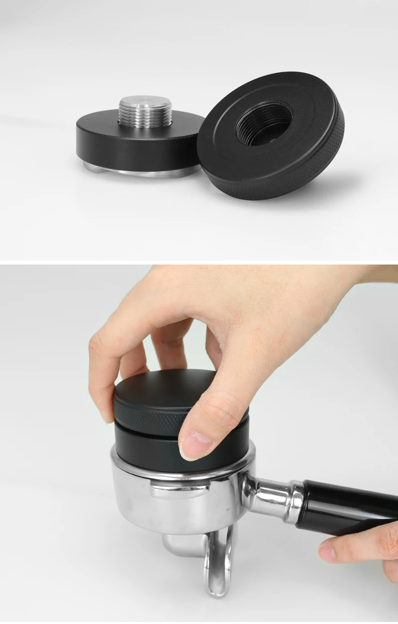 51 mm 53 mm 58 mm Espresso-Stampfer, konstanter Druck, 30 Pfund, mit kalibriertem, federbelastetem Edelstahl-Zubehör, Kaffee-Barista – Detail 14