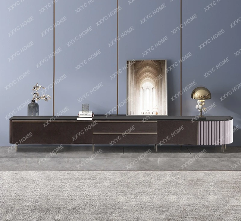

Тумба под телевизор ZX Light Luxury для гостиной, высокая тумба с ящиками для хранения, напольная тумба.