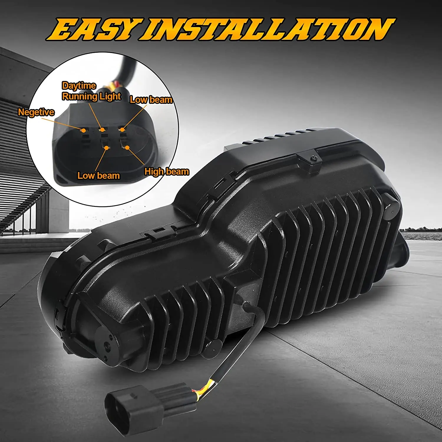 E24 Motorcycle LED Headlight For BMW BMW F650GS F700GS F800GS ADV Adventure H4 DRL Headlamp