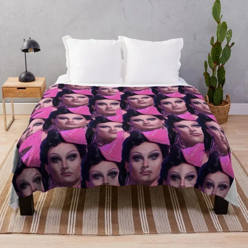 

Jan Face Crack Meme Design Throw Blanket Year Round Soft Comfortable Blanket for Home